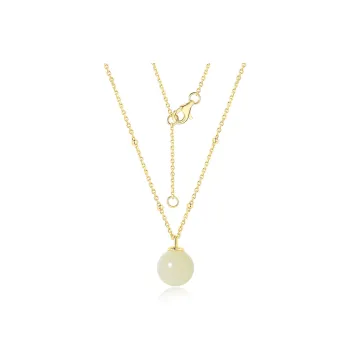 YUANYUXIANG Necklaces White Jade/Pale Greenish White Jade Women's