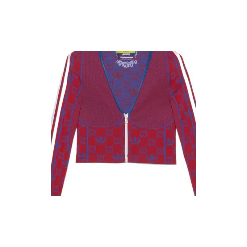 GUCCI x Adidas Originals Sweatshirt Women's Red-4