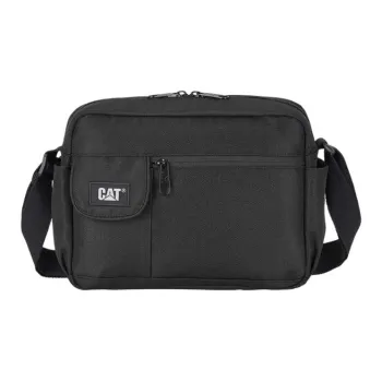 CAT Polyester Messenger Bag Shoulder Bag Crossbody Bag Medium Size Men's Black/Desert