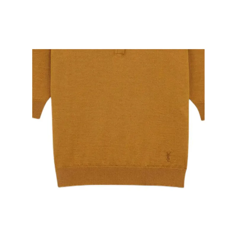 SAINT LAURENT Cassandre Short Sleeved Polo Shirt-3