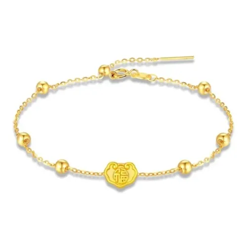 Old Qingyun Silver Building Gold Bracelet Unisex