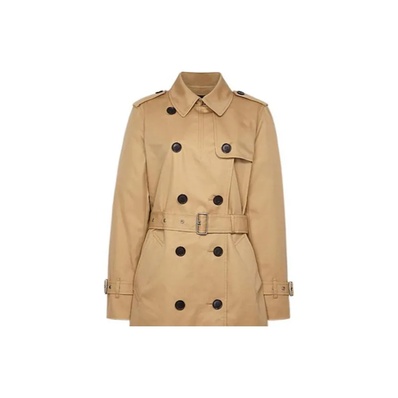 COACH Trench Coat Women's Khaki-2