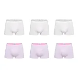6 Pack (3 Light Gray+3 Light Pink)