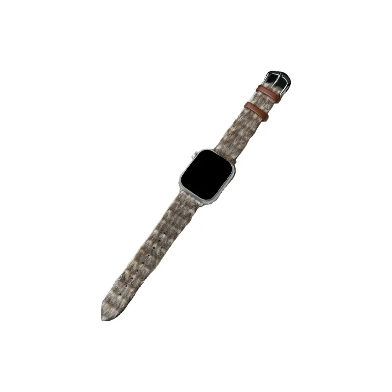 Warbler Dew Compatible With Apple Watch S9/S8/SE/7/6/5/4/3 Fall And Winter Plaid Woolen Strap-10