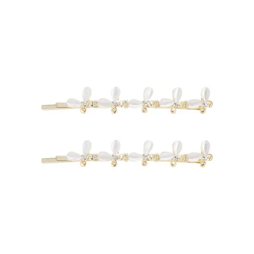 Yiru Alloy Artificial Glass Cat Eye Hair Clip Side Bangs Fringe Hair Clip Headpiece Women's