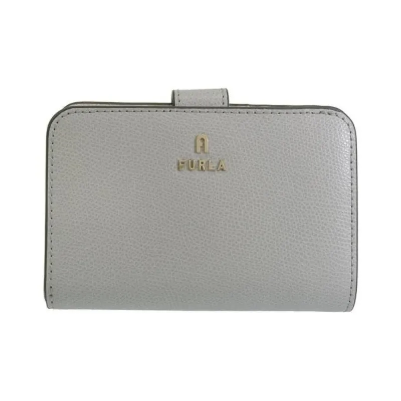 Furla Leather Wallet Medium Size Women's Gray-0