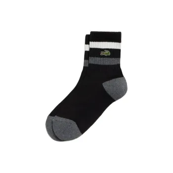LACOSTE Mid Calf Socks Men's 1 Pack Black