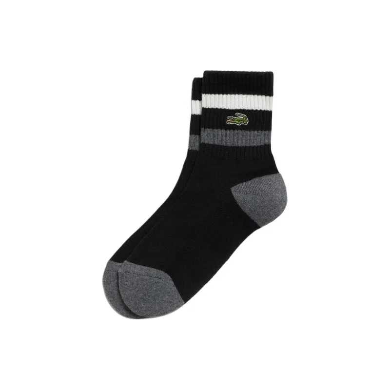 LACOSTE Mid Calf Socks Men's 1 Pack Black-0