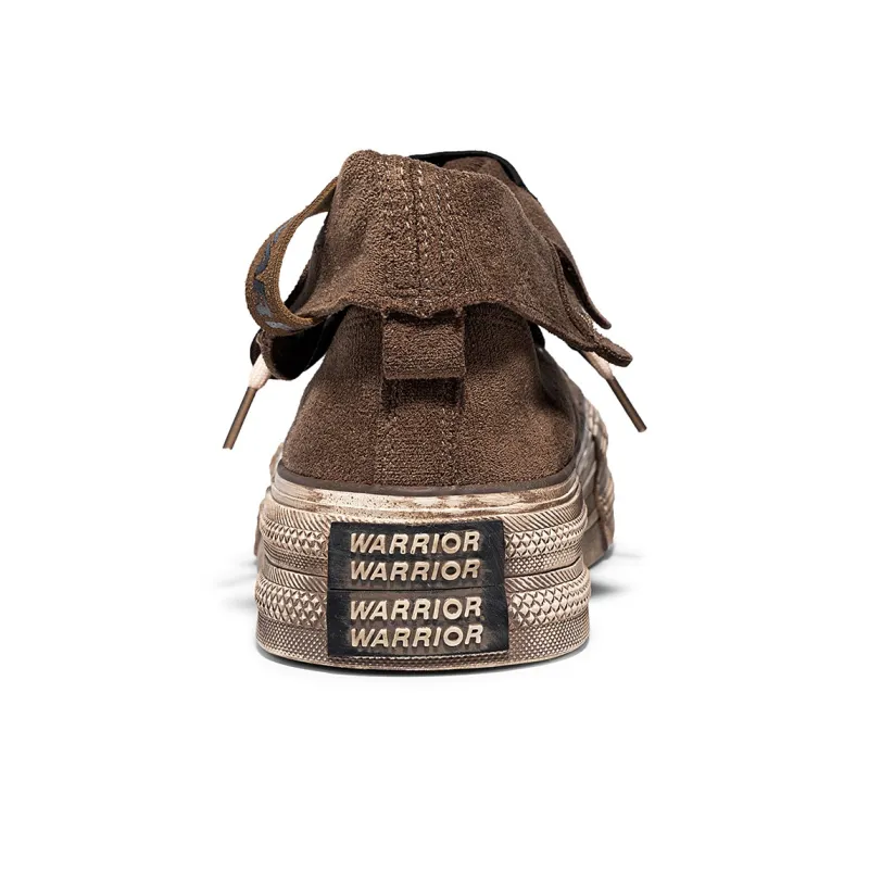 Warrior Cushioning Height Increasing Lightweight High Top Canvas Shoes Women's Brown-3
