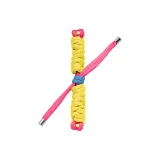 Yellow & Rose Red-Twisted Rope Strap