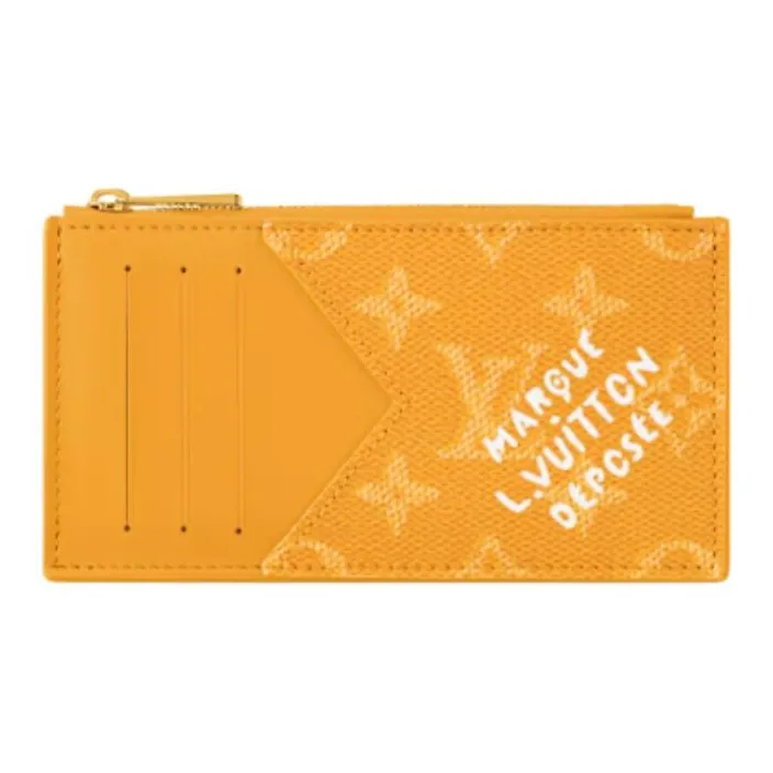 LOUIS VUITTON Coin Card Holder Yellow-1