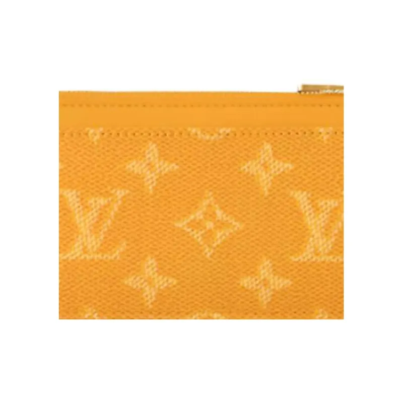 LOUIS VUITTON Coin Card Holder Yellow-4
