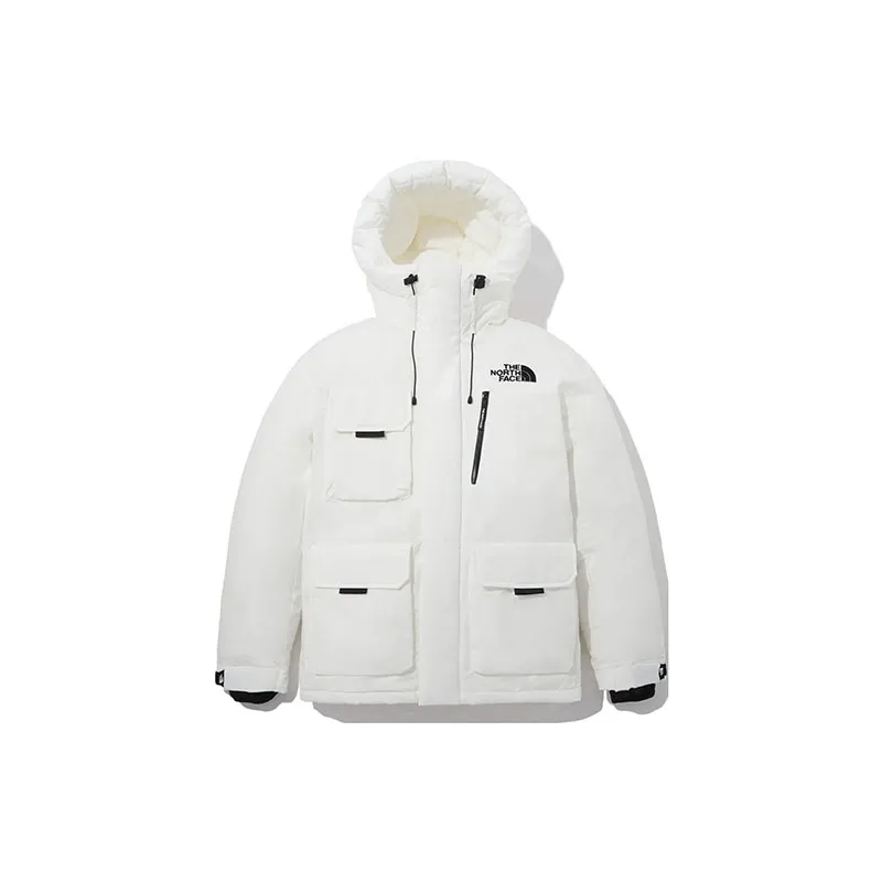 THE NORTH FACE Down Jacket Unisex White Shopping Bag Included-1