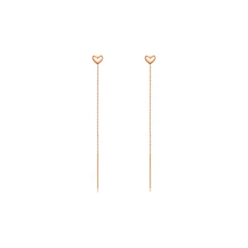 Zocai 18K Gold Drop Earrings Women's