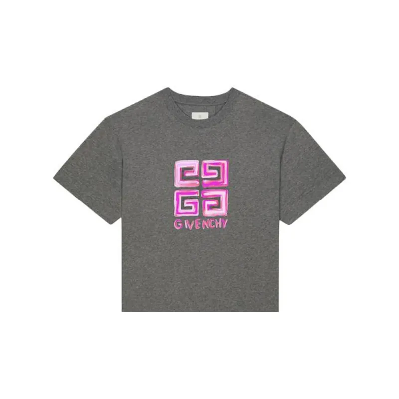 Givenchy 4G Logo Crewneck T Shirt-4