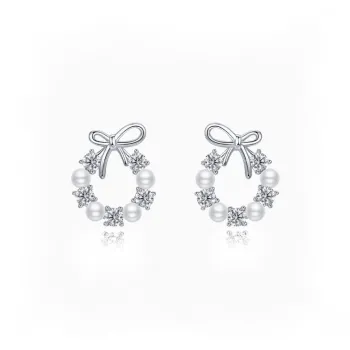 GIFT&CO 999 Fine Silver Stud Earrings Women's
