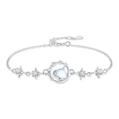 STQ S925 Silver Bracelets Women's Gift Box Set
