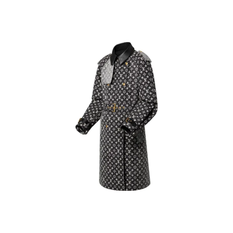LOUIS VUITTON SS23 Trench Coat Women's Black-1