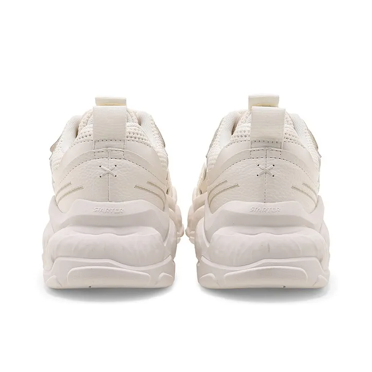 STARTER Rock Formation Series Slip Resistant Breathable Low Top Chunky Sneakers Unisex White-3