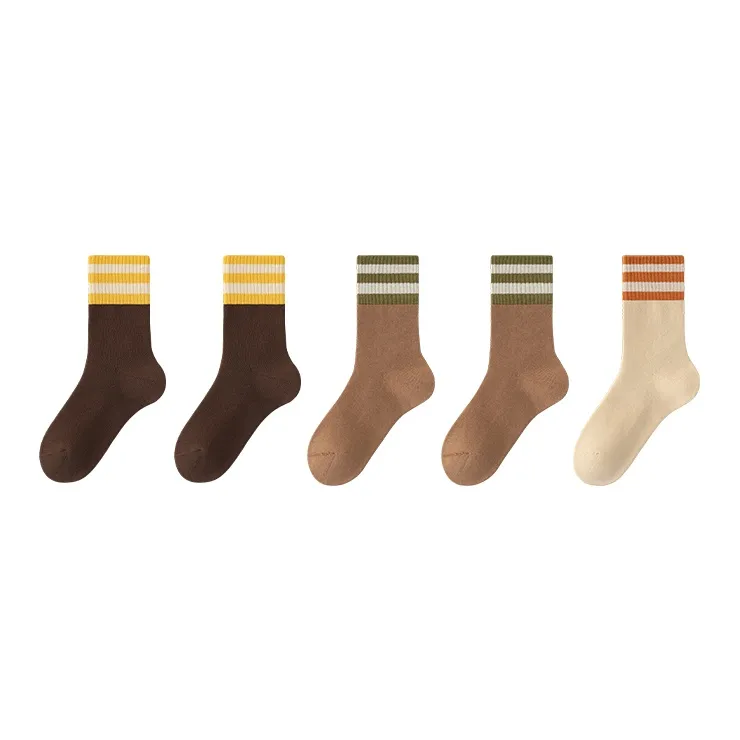 Caramella Mid Calf Socks Women's Combo Set-7