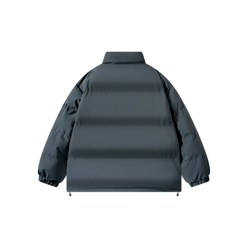 Mizuno Puffer Jacket Unisex Gray Comes With Necklace-2