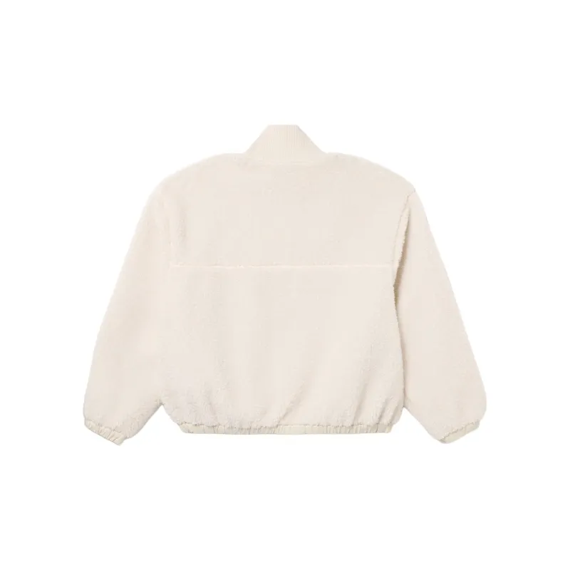 LACOSTE Velvet feel Coat Women's White-1