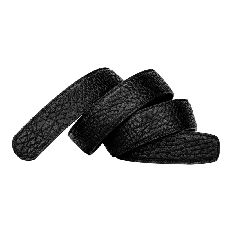 CATELLES Top Grain Cow Leather Leather Belts Men's Black 3.8cm-2