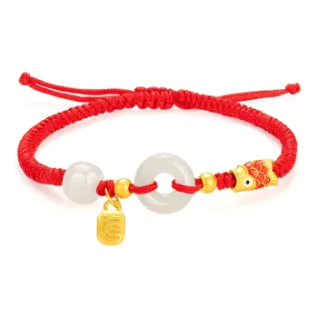 Drunk On The City Hetian Jade Bracelets Pale Greenish White Jade Unisex