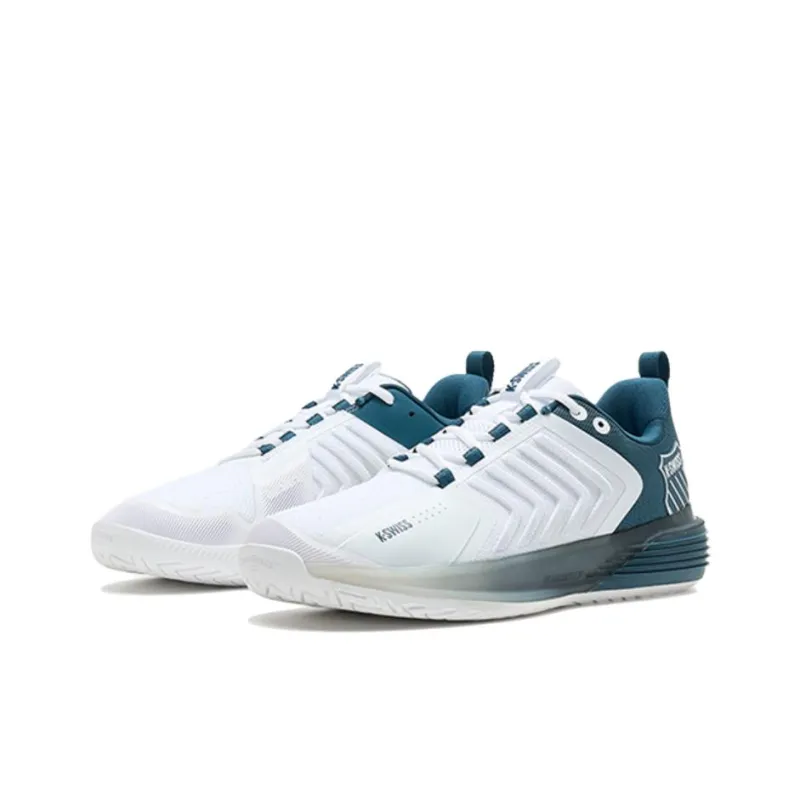 KSWISS Abrasion Resistant Low Top Tennis Shoes Men's White-1