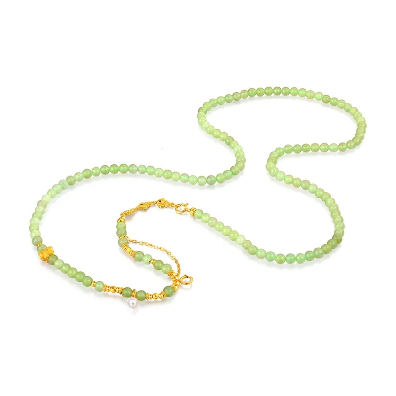 Mokinggran Hetian Jade Necklaces Green Jade Women's-2
