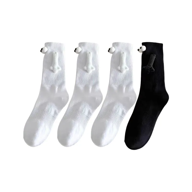 BEAR UNION Knee-High Socks Unisex 4 Pack-14
