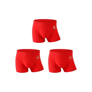 YUZHAOLIN Underpants Men's Combo Set China Red