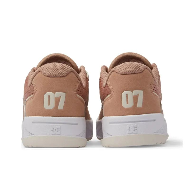 DC Shoes Construct Anti Slip Wear Resistant Low Top Skateboard Shoes Women's Brown-4
