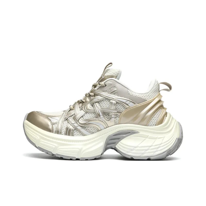 ORD Impact Resistant Wear Resistant Lightweight Breathable Slip Resistant Low Top Chunky Sneakers Unisex-0