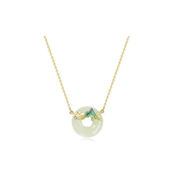 YUANYUXIANG Hetian Jade Necklaces White Jade/Pale Greenish White Jade Women's