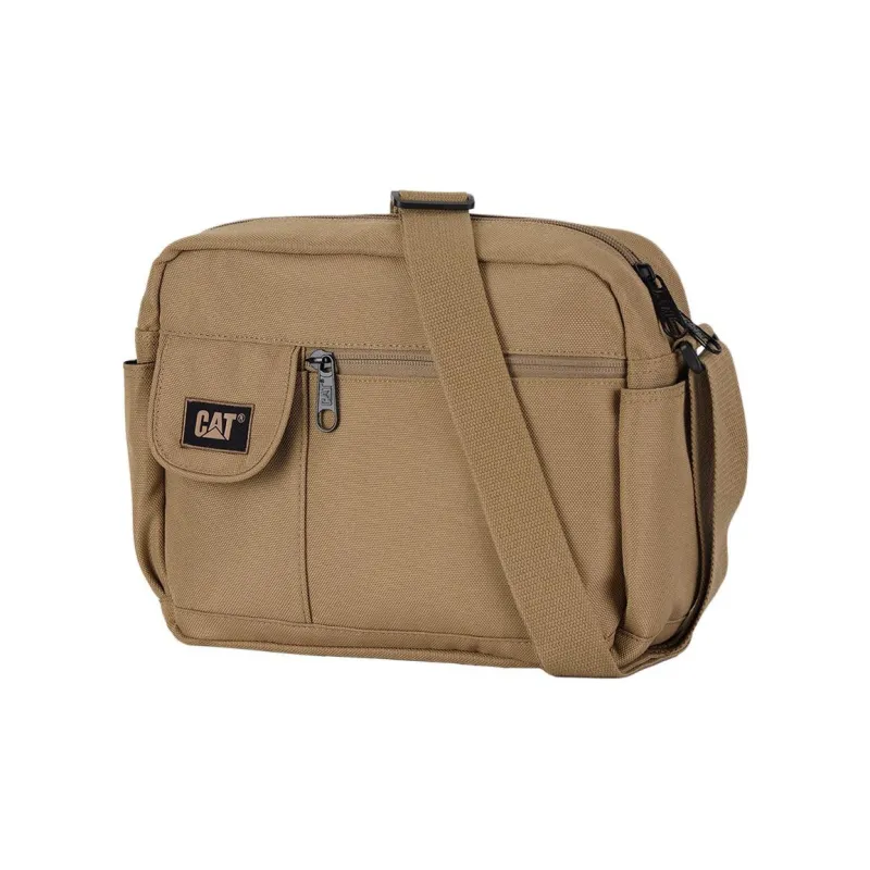 CAT Polyester Messenger Bag Shoulder Bag Crossbody Bag Medium Size Men's Black/Desert-8