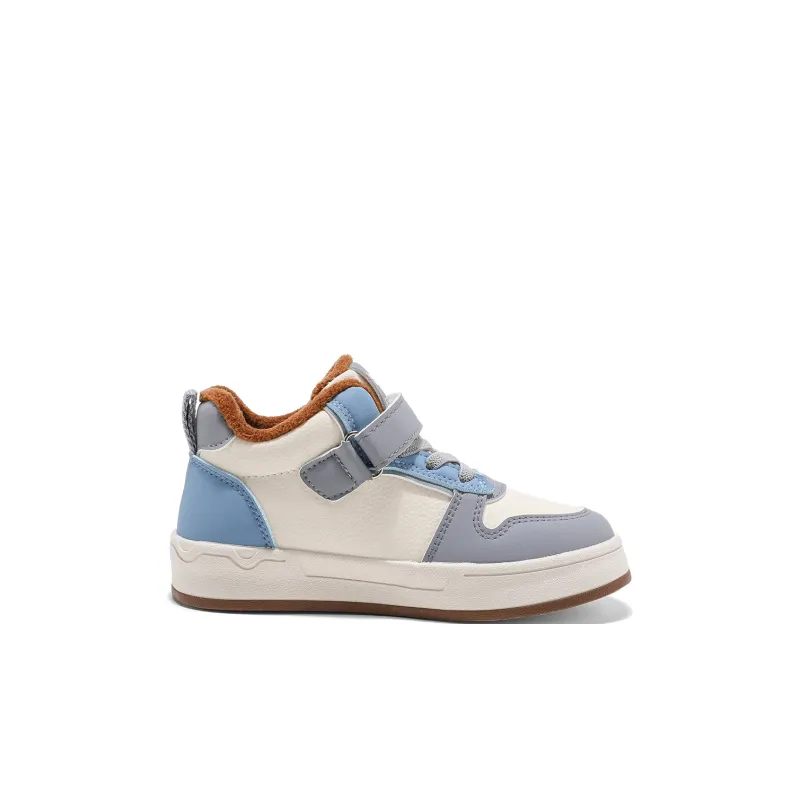 BIG WASP Wear Resistant Lightweight Cushioning Warm Mid Top Kids Lifestyle Shoes Kids'-1