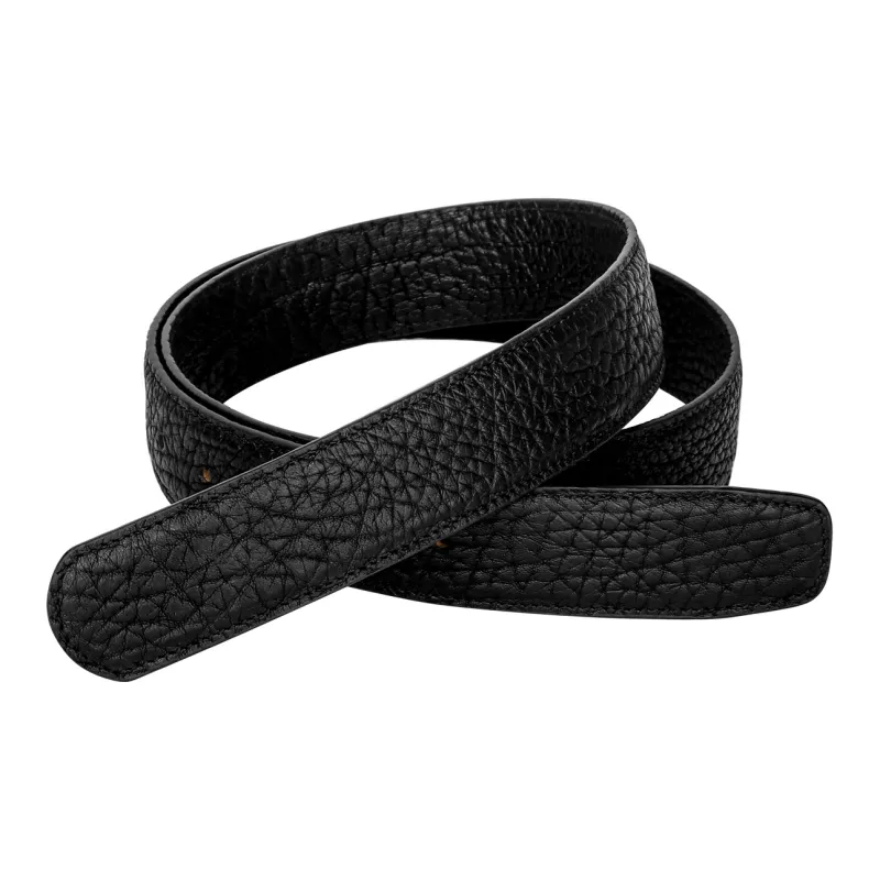 CATELLES Top Grain Cow Leather Leather Belts Men's Black 3.8cm-3