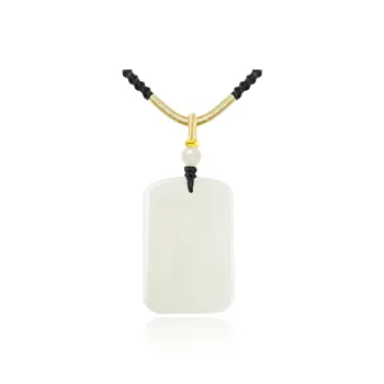 Chongqing Gold Store Chalcedony Jade Necklaces Unisex