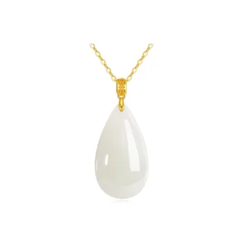 YUANYUXIANG Hetian Jade Necklaces White Jade Women's