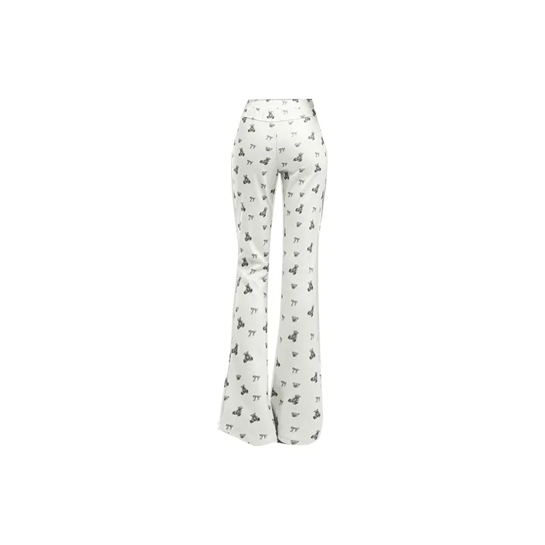 HELEH Casual Pants Unisex White-1