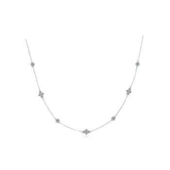 Lockstarfy Moissanite 925 Sterling Silver Necklaces Women's