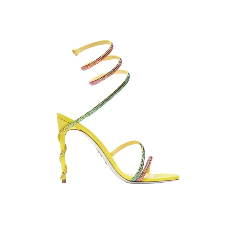RENE CAOVILLA One Strap Sandals 10.5cm Women's Yellow-1