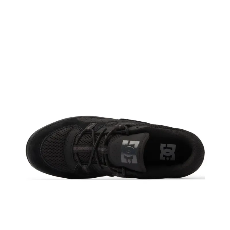 DC Shoes Construct Anti Slip Wear Resistant Low Top Casual Shoes Men's Black-3