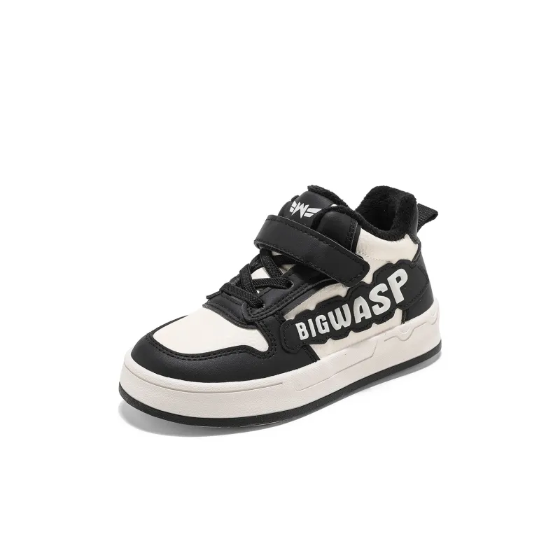 BIG WASP Wear Resistant Lightweight Cushioning Warm Mid Top Kids Lifestyle Shoes Kids'-14