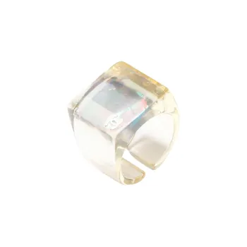 CHANEL 2000s Cc Square Ring