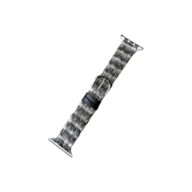 Warbler Dew Compatible With Apple Watch S9/S8/SE/7/6/5/4/3 Fall And Winter Plaid Woolen Strap-1
