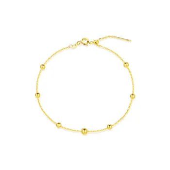 Lao Feng Xiang Gold Bracelet Women's