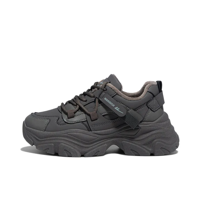 Warrior Cushioning Lightweight Warm Low Top Chunky Sneakers Women's Umber-0