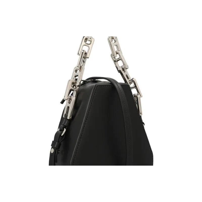 AMBUSH Leather Handbag Shoulder Bag Crossbody Bag Small Size Women's Black-4